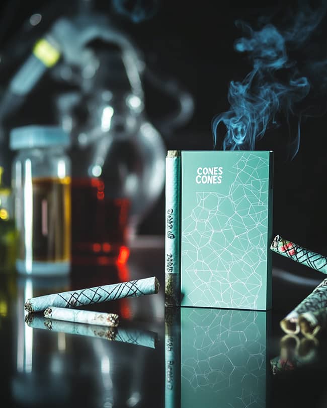 Verwendung von Pre Rolled Cones für einfaches Befüllen mit Cannabis oder Tabak