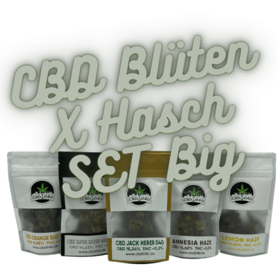CBD Blüten 5er Bundle Set BIG + CBD Haschisch mit 6 Verschiedene Sorten