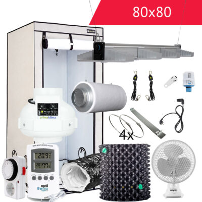DIY High End LED Growbox Komplettset 80x80 265W - Grow Guru