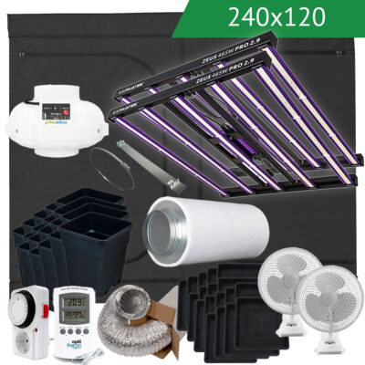 DIY LED Growbox Komplettset 240x120 930W - Grow Guru