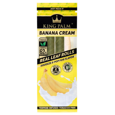 King Palm 2 Slim Rolls Banana Cream - East Smoke