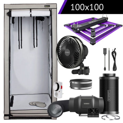 Lumatek & AC Infinity Komplettset L | 100x100x220 cm | 300 Watt - Grow Guru