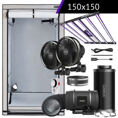Lumatek & AC Infinity Komplettset XXL | 150x150x220 cm | 600 Watt - Grow Guru
