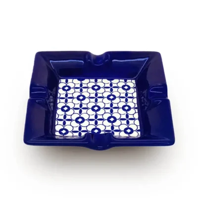 Arabesken-Aschenbecher aus Keramik Rechteck - Hanfjack