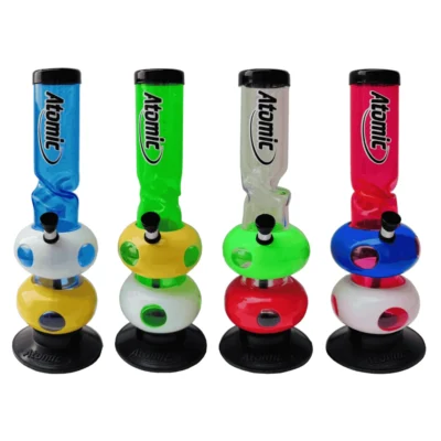 Atomic Acrylbong Bubble Design Höhe 30cm - Hanfjack