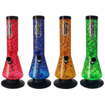 Atomic Acrylbong Höhe 30cm Flower Design - Hanfjack