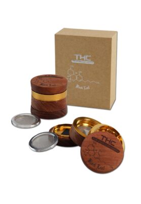 BL Grinder 60mm 4tlg Holz THC - Bushdoctor
