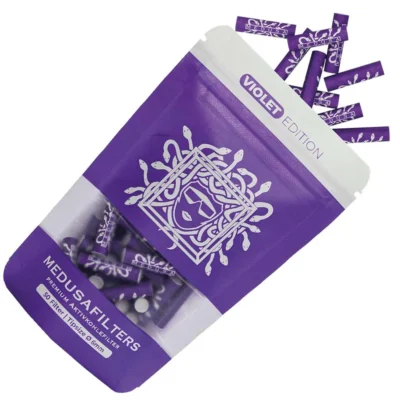 Medusafilters Aktivkohlefilter 6mm Violet 50 Stück - Hanfjack