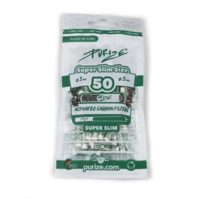 PURIZE Aktivkohlefilter Super Slim Size 5mm 50 Stück - Hanfjack