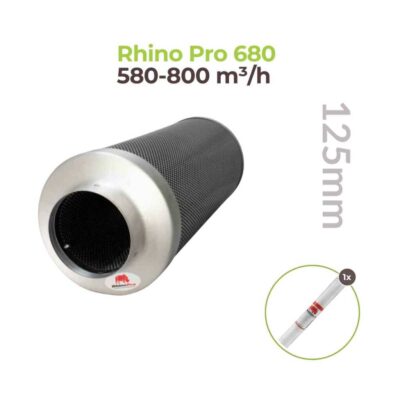 Rhino Pro Aktivkohlefilter Serie 125mm 580-800m³/h Rhino Pro 680 - Hanfjack